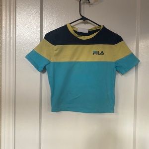 Authentic FILA crop top shirt